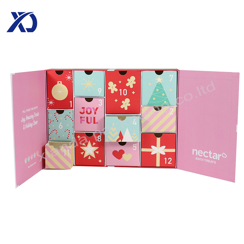 Christmas advent calendar box