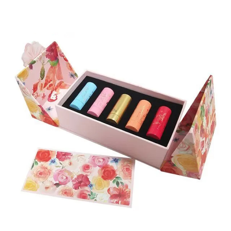 Double door lip gloss box