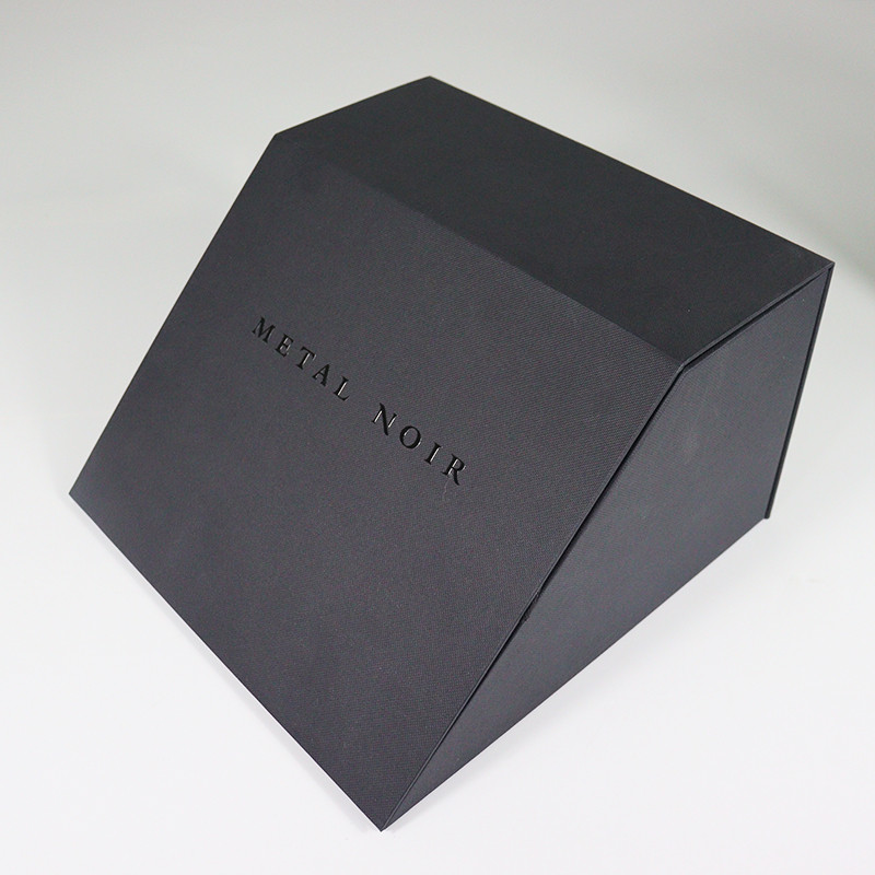 Topi Black Gift Paper Trapezium Box