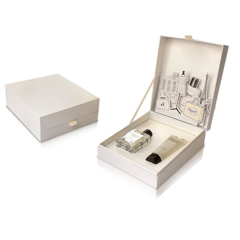 Hinged Flip Cosmetic Set Packaging Box