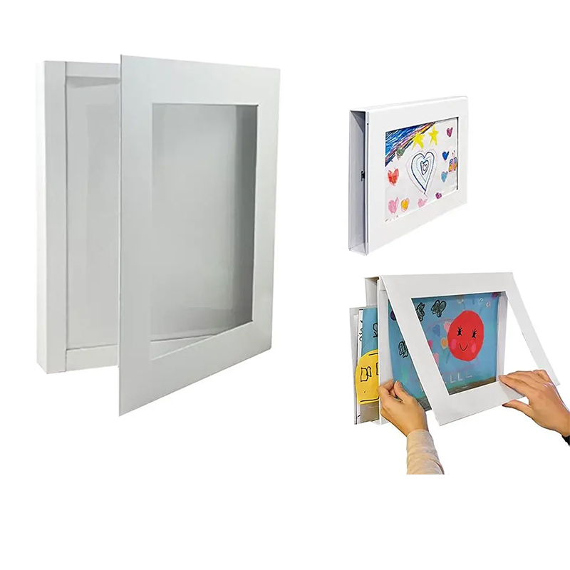 Kids art storage display frame