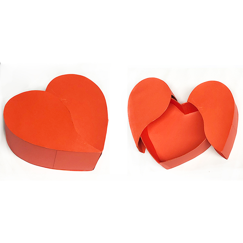 creative opening heart shaped cardboard box for chocolate gift