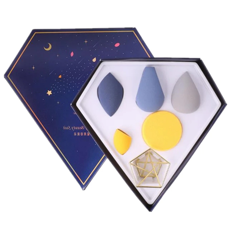 diamond shaped makeup sponge box