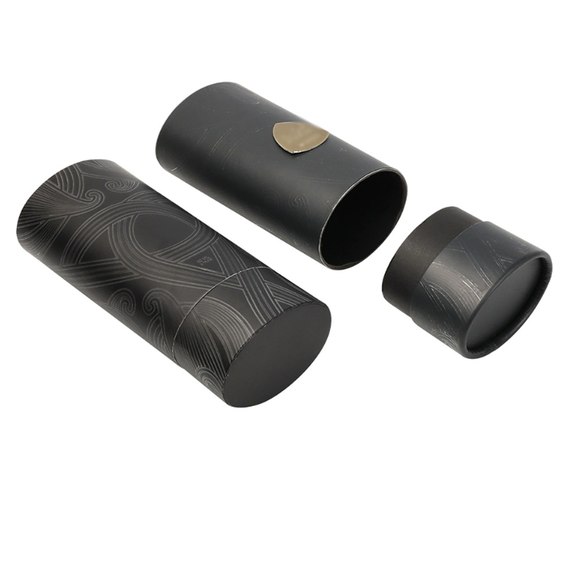 luxury black oval tube packaging for skincare Liquid Aroma Deodorant Stick