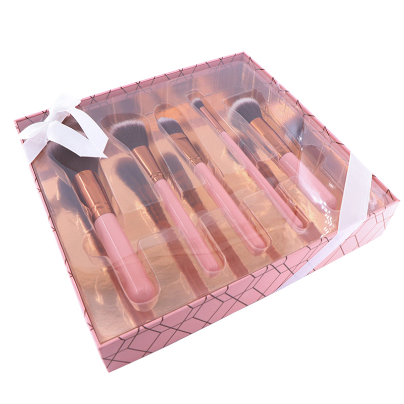 makeup brushes box with window